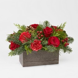 Christmas Cabin Bouquet -A local Pittsburgh florist for flowers in Pittsburgh. PA